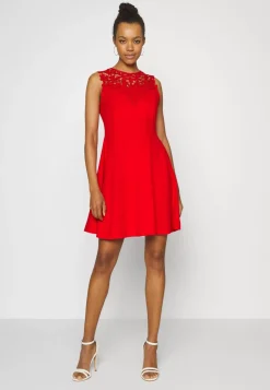 Wal G Accessorie Neck Skater Dress – Cocktail Dress / Party Dress . Opening Sales|Women Dress