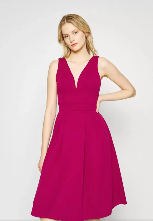 Wal G Addison V Neck Midi Dress – Jersey Dress . Sale|Women Dress