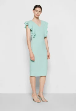 Wal G Alessia Frill Sleeve Midi Dress – Jersey Dress . Crazy Deals|Women Dress