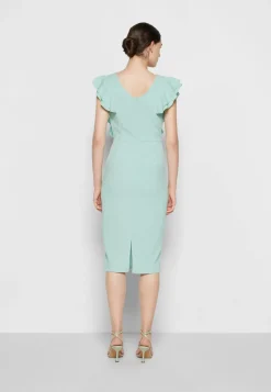 Wal G Alessia Frill Sleeve Midi Dress – Jersey Dress . Crazy Deals|Women Dress
