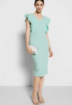 Wal G Alessia Frill Sleeve Midi Dress – Jersey Dress . Crazy Deals|Women Dress