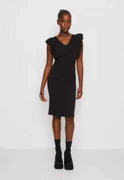 Wal G Alessia Frill Sleeve Midi Dress – Jersey Dress . Sale|Women Dress