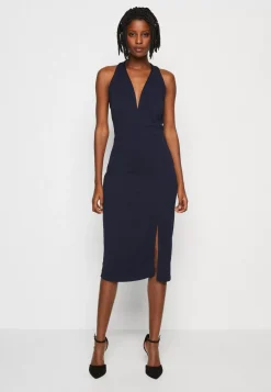 Wal G Anna V Neck Midi Dress – Jersey Dress . Top Sellers|Women Dress
