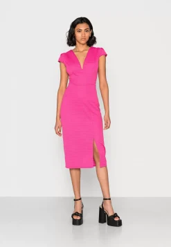 Wal G Armina V Neck Cap Sleeve Midi Dress – Cocktail Dress / Party Dress . Free Delivery|Women Dress