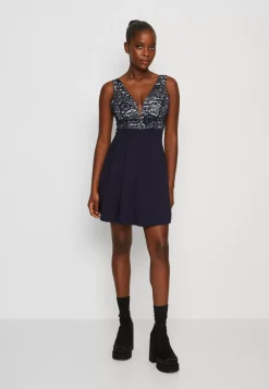 Wal G Belle V Neck Skater Dress – Cocktail Dress / Party Dress . Opening Sales|Women Dress