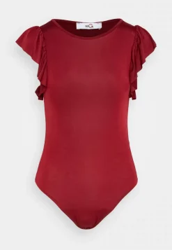 Wal G Ben Ruffle Bodysuit – Print T-Shirt . Free Delivery|Women Top