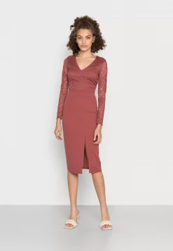 Wal G Blake Long Sleeve Midi Dress – Shift Dress . Free Delivery|Women Dress