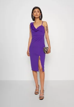 Wal G Cami Ruffle Midi – Day Dress . Discount Online|Women Dress