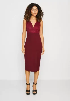 Wal G Celia V Neck Midi Dress – Cocktail Dress / Party Dress . Special|Women Dress
