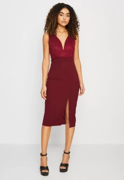 Wal G Celia V Neck Midi Dress – Cocktail Dress / Party Dress . Special|Women Dress