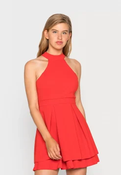Wal G Cheryl Halter Neck Skater Dress – Day Dress . Discount Online|Women Dress
