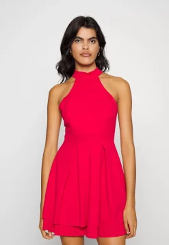 Wal G Cheryl Halter Neck Skater Dress – Day Dress . Special|Women Dress