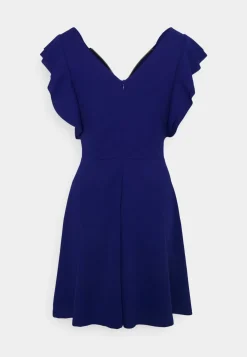 Wal G Danya Ruffle Sleeve Zip Skater Dress – Cocktail Dress / Party Dress . Cheap Online|Women Dress