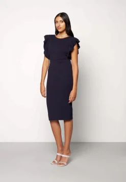 Wal G Diana Ruffle Sleeve Midi Dress – Jersey Dress . Popular|Women Dress