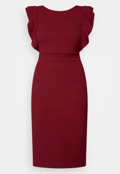 Wal G Diana Ruffle Sleeve Midi Dress – Jersey Dress . Cheap|Women Dress