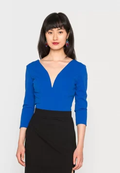 Wal G Ebba V Neck 3/4 Sleeve Body Suit – Long Sleeved Top . Crazy Deals|Women Top