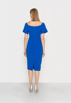 Wal G Eldar Off The Shoulder Zip Front Midi Dress – Shift Dress . Tendy Style|Women Dress