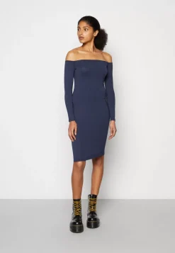 Wal G Harry Off Shoulder Midi Dress – Jersey Dress . Excellent|Women Dress