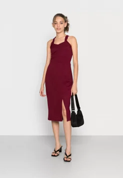 Wal G Jimmy Cross Over Midi Dress – Cocktail Dress / Party Dress . Cheap Online|Women Dress