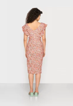 Wal G Jules Frill Sleeve Midi Dress – Jersey Dress . Online Sales|Women Dress