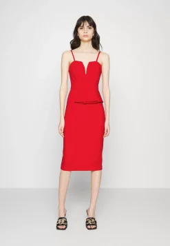 Wal G Kathy Peplum Midi Dress – Jersey Dress . Tendy Style|Women Dress