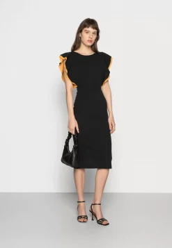 Wal G Kelly Ruffle Sleeve Midi Dress – Cocktail Dress / Party Dress . Special|Women Dress