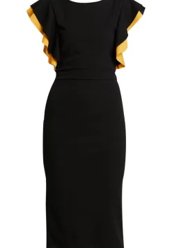 Wal G Kelly Ruffle Sleeve Midi Dress – Cocktail Dress / Party Dress . Special|Women Dress