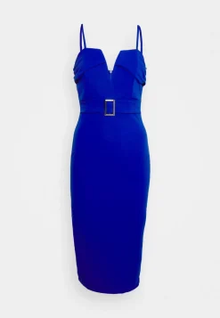 Wal G Lady V Neck Belt Midi Dress – Shift Dress . Sale|Women Dress