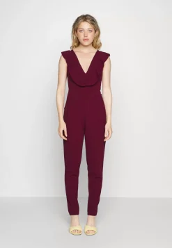 Wal G Leah Ruffle V Neck Jumpsuit – Jumpsuit . Shop|Women Jumpsuit
