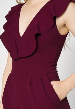 Wal G Leah Ruffle V Neck Jumpsuit – Jumpsuit . Shop|Women Jumpsuit