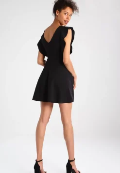 Wal G Lucia V Neck Frill Sleeve Skater Dress – Cocktail Dress / Party Dress . Online Sales|Women Dress