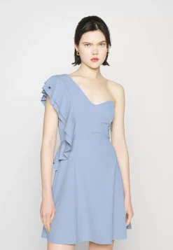 Wal G One Shoulder Skater Dress – Jersey Dress . Special|Women Dress