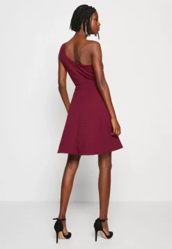 Wal G One Shoulder Skater Dress – Jersey Dress . Tendy Style|Women Dress