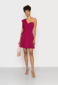 Wal G One Shoulder Skater Dress – Jersey Dress . Online Sales|Women Dress