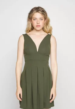 Wal G Plain V Neck Skater – Day Dress . Tendy Style|Women Dress