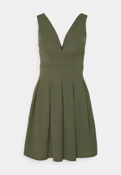 Wal G Plain V Neck Skater – Day Dress . Tendy Style|Women Dress