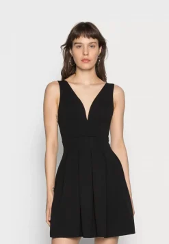 Wal G Pleated Fit And Flare – Cocktail Dress / Party Dress . Discount Online|Women Dress