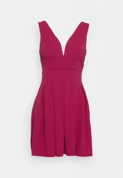 Wal G Pleated Fit And Flare – Cocktail Dress / Party Dress . Online Sales|Women Dress