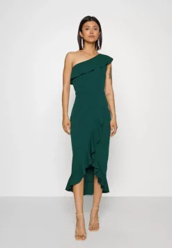 Wal G Raquel One Shoulder Ruffle – Jersey Dress . Excellent|Women Dress
