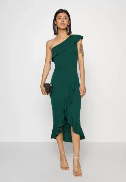 Wal G Raquel One Shoulder Ruffle – Jersey Dress . Excellent|Women Dress