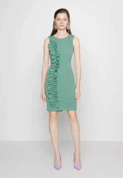Wal G Rosa Frill Midi Dress – Jersey Dress . Cheap|Women Dress