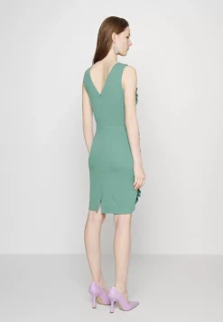 Wal G Rosa Frill Midi Dress – Jersey Dress . Cheap|Women Dress