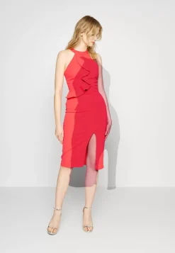 Wal G Sasha Frill Neck Midi Dress – Jersey Dress . Discount Online|Women Dress