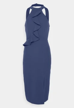 Wal G Sasha Frill Neck Midi Dress – Jersey Dress . Sale|Women Dress