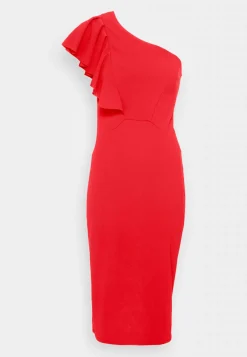 Wal G Shilpa Side Frill Midi Dress – Jersey Dress . Discount Sale|Women Dress