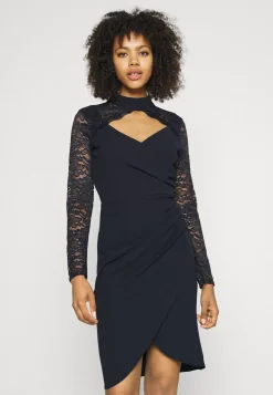 Wal G Sonia Lace Detail Midi Dress – Cocktail Dress / Party Dress . Shop|Women Dress