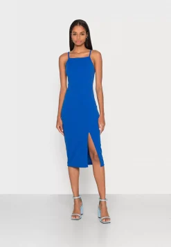 Wal G Strappy Square Neck Midi Dress – Shift Dress . Opening Sales|Women Dress