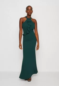 Wal G Tilly Ruffle Halter Neck Maxi Dress – Jersey Dress . Cheap Online|Women Dress