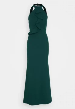 Wal G Tilly Ruffle Halter Neck Maxi Dress – Jersey Dress . Cheap Online|Women Dress