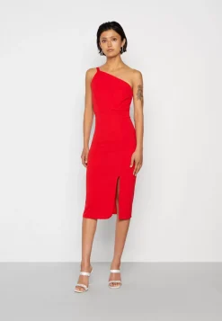 Wal G Tom One Shoulder Midi – Cocktail Dress / Party Dress . Cheap|Women Dress